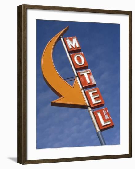 Detail of Plain Motel Sign, Cle Elum, Washington, USA-Nancy & Steve Ross-Framed Photographic Print