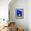Detail of Potted Plant Against Blue Wall-Stephen Studd-Framed Photographic Print displayed on a wall