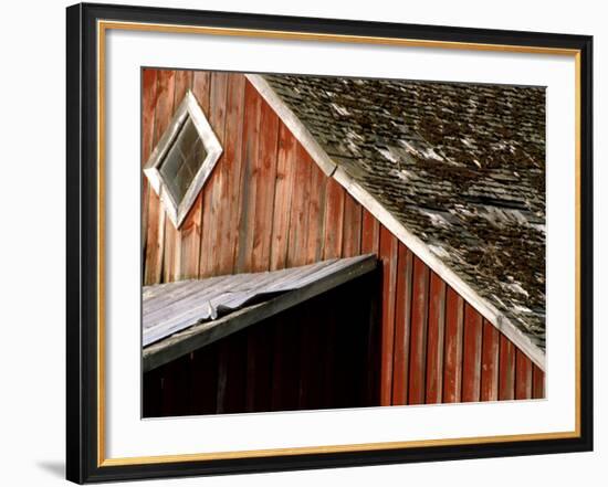 Detail of Red Barn, Whitman County, Washington, USA-Julie Eggers-Framed Photographic Print