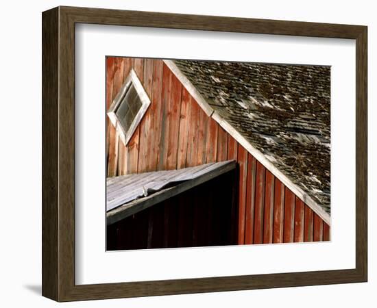 Detail of Red Barn, Whitman County, Washington, USA-Julie Eggers-Framed Photographic Print