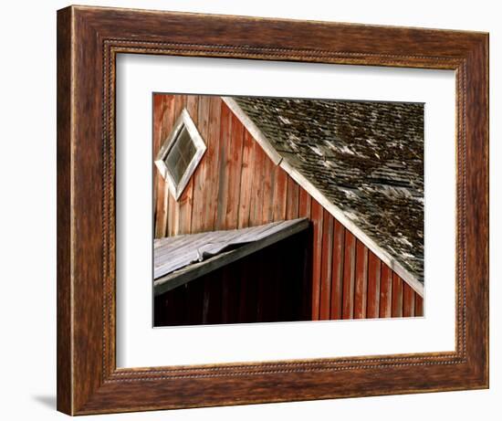 Detail of Red Barn, Whitman County, Washington, USA-Julie Eggers-Framed Photographic Print