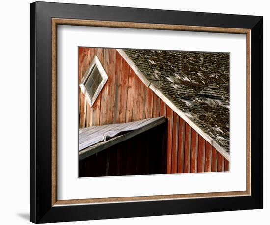 Detail of Red Barn, Whitman County, Washington, USA-Julie Eggers-Framed Photographic Print