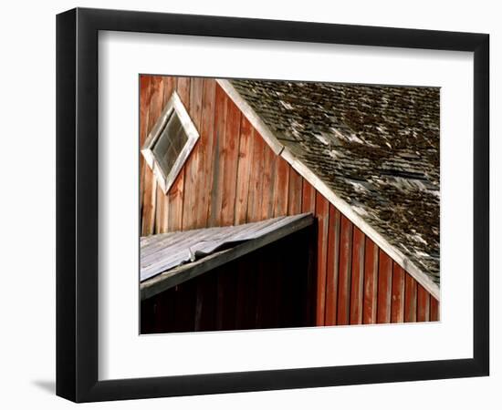 Detail of Red Barn, Whitman County, Washington, USA-Julie Eggers-Framed Photographic Print