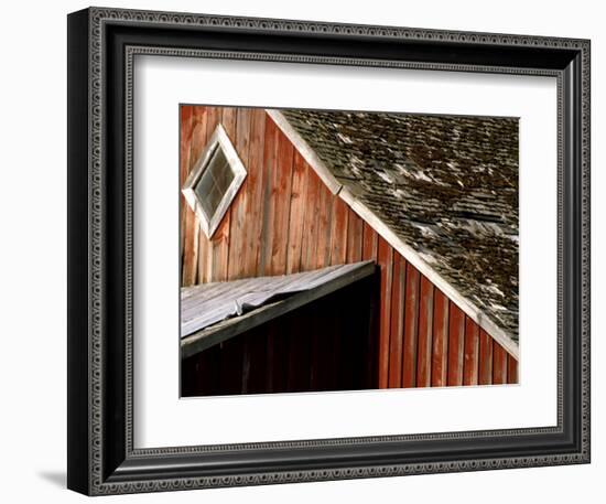 Detail of Red Barn, Whitman County, Washington, USA-Julie Eggers-Framed Photographic Print