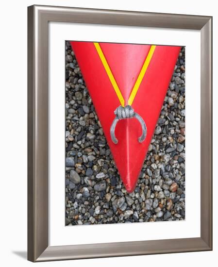 Detail of Red Kayak-David Wall-Framed Photographic Print