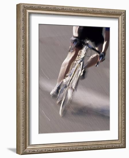 Detail of Road Cyclist-null-Framed Photographic Print