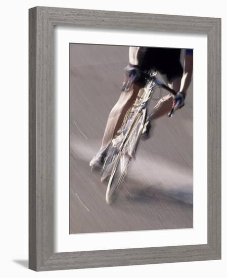 Detail of Road Cyclist-null-Framed Photographic Print