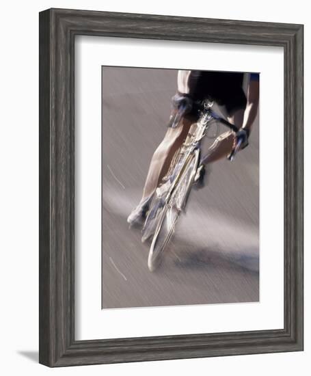 Detail of Road Cyclist-null-Framed Photographic Print