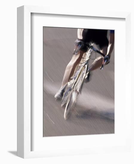 Detail of Road Cyclist-null-Framed Photographic Print