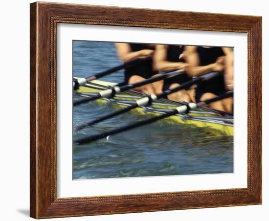 Detail of Rowers in Action-null-Framed Photographic Print