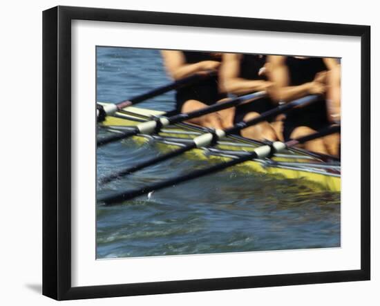 Detail of Rowers in Action-null-Framed Photographic Print