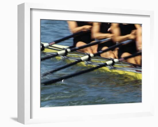 Detail of Rowers in Action-null-Framed Photographic Print