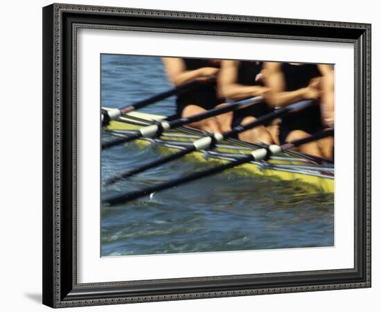 Detail of Rowers in Action-null-Framed Photographic Print