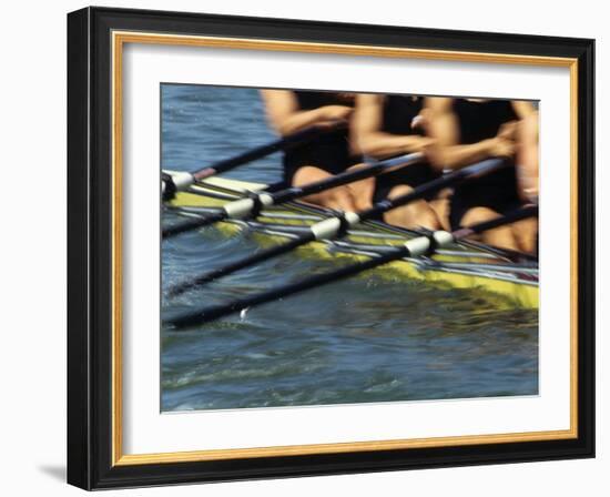 Detail of Rowers in Action-null-Framed Photographic Print