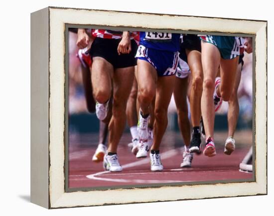 Detail of Runners Legs Competing in a Race-null-Framed Premier Image Canvas