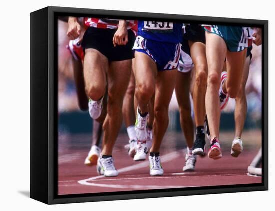 Detail of Runners Legs Competing in a Race-null-Framed Premier Image Canvas