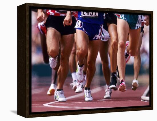 Detail of Runners Legs Competing in a Race-null-Framed Premier Image Canvas