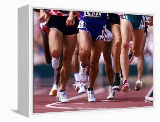 Detail of Runners Legs Competing in a Race-null-Framed Premier Image Canvas