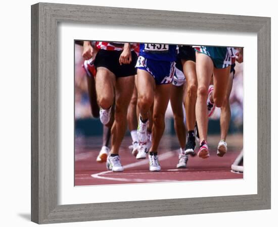 Detail of Runners Legs Competing in a Race--Framed Photographic Print