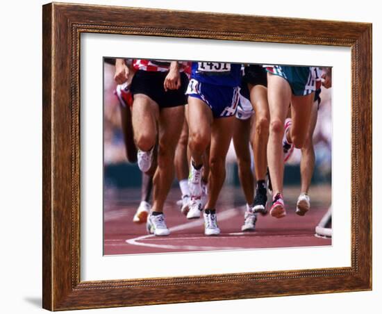 Detail of Runners Legs Competing in a Race-null-Framed Photographic Print