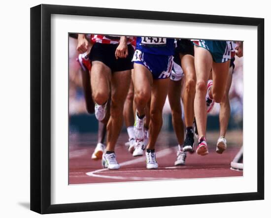 Detail of Runners Legs Competing in a Race-null-Framed Photographic Print