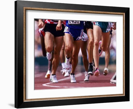 Detail of Runners Legs Competing in a Race-null-Framed Photographic Print