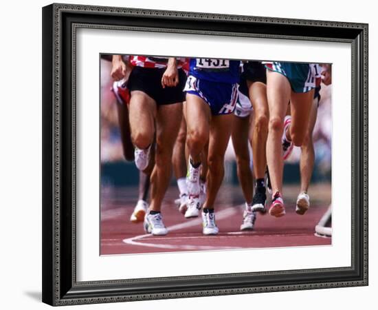 Detail of Runners Legs Competing in a Race-null-Framed Photographic Print