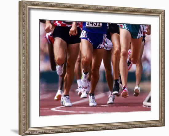 Detail of Runners Legs Competing in a Race-null-Framed Photographic Print