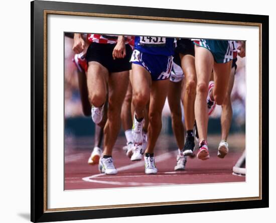 Detail of Runners Legs Competing in a Race-null-Framed Photographic Print