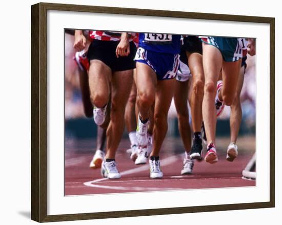 Detail of Runners Legs Competing in a Race-null-Framed Photographic Print