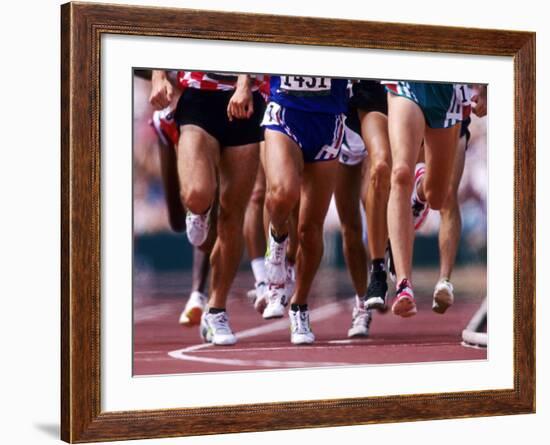 Detail of Runners Legs Competing in a Race--Framed Photographic Print