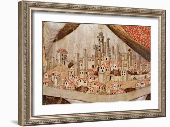 Detail of San Gimignano, C.1391-Taddeo di Bartolo-Framed Giclee Print