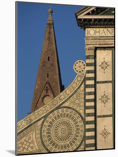 Detail of Santa Maria Novella Church, Florence, Tuscany, Italy, Europe-Robert Francis-Mounted Photographic Print