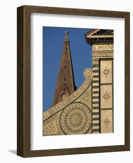 Detail of Santa Maria Novella Church, Florence, Tuscany, Italy, Europe-Robert Francis-Framed Photographic Print