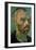 Detail of Self-Portrait-Vincent van Gogh-Framed Giclee Print