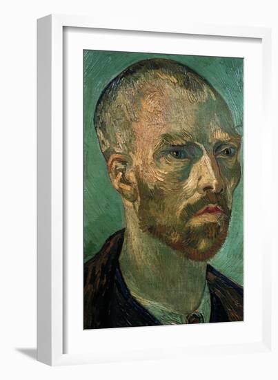 Detail of Self-Portrait-Vincent van Gogh-Framed Giclee Print