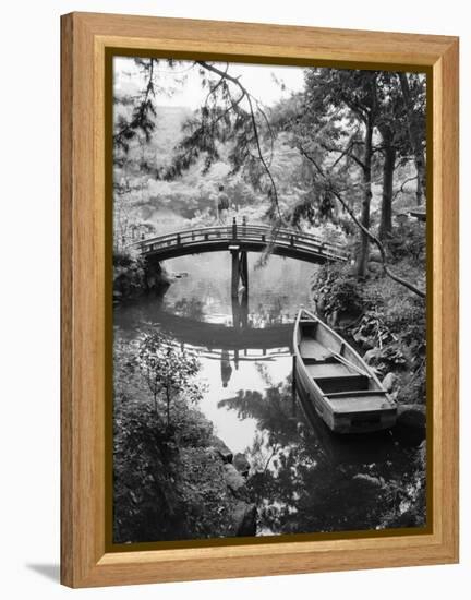 Detail of Shukkei-en Garden, Hiroshima, Japan-Walter Bibikow-Framed Premier Image Canvas