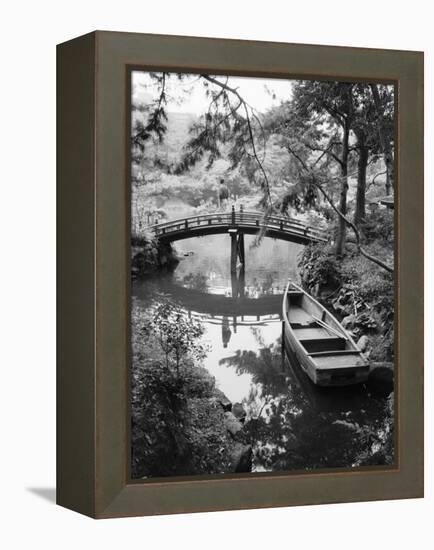 Detail of Shukkei-en Garden, Hiroshima, Japan-Walter Bibikow-Framed Premier Image Canvas