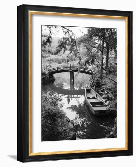 Detail of Shukkei-en Garden, Hiroshima, Japan-Walter Bibikow-Framed Photographic Print