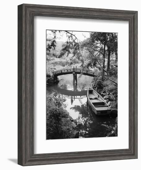 Detail of Shukkei-en Garden, Hiroshima, Japan-Walter Bibikow-Framed Photographic Print