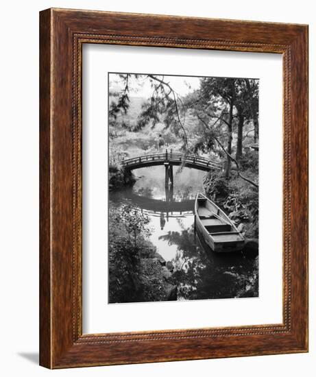 Detail of Shukkei-en Garden, Hiroshima, Japan-Walter Bibikow-Framed Photographic Print