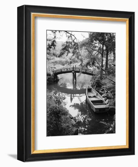 Detail of Shukkei-en Garden, Hiroshima, Japan-Walter Bibikow-Framed Photographic Print