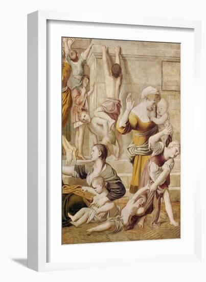 Detail of St. Cecilia Distributing Alms, C.1612-15-Domenichino-Framed Giclee Print