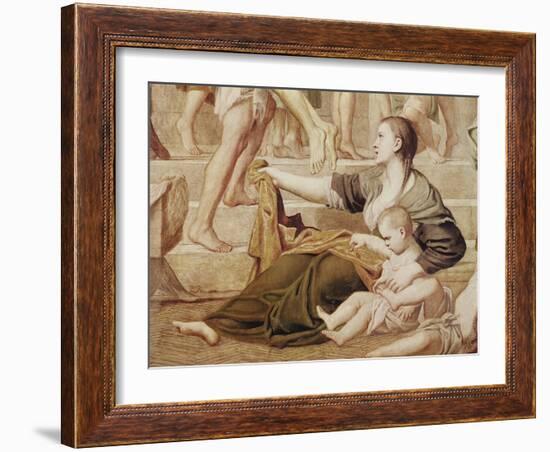 Detail of St. Cecilia Distributing Alms C.1612-15-Domenichino-Framed Giclee Print