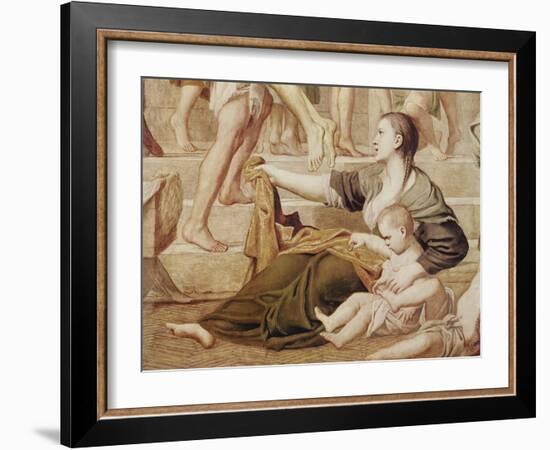 Detail of St. Cecilia Distributing Alms C.1612-15-Domenichino-Framed Giclee Print