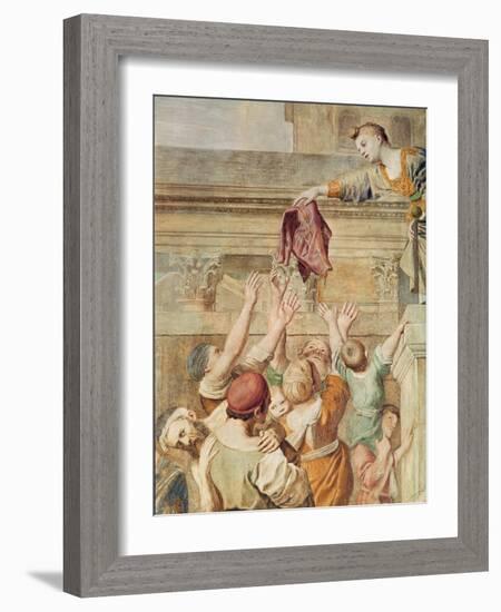 Detail of St. Cecilia Distributing Alms, C.1612-15-Domenichino-Framed Giclee Print