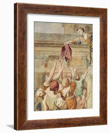 Detail of St. Cecilia Distributing Alms, C.1612-15-Domenichino-Framed Giclee Print