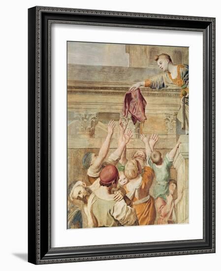 Detail of St. Cecilia Distributing Alms, C.1612-15-Domenichino-Framed Giclee Print