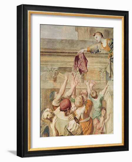 Detail of St. Cecilia Distributing Alms, C.1612-15-Domenichino-Framed Giclee Print