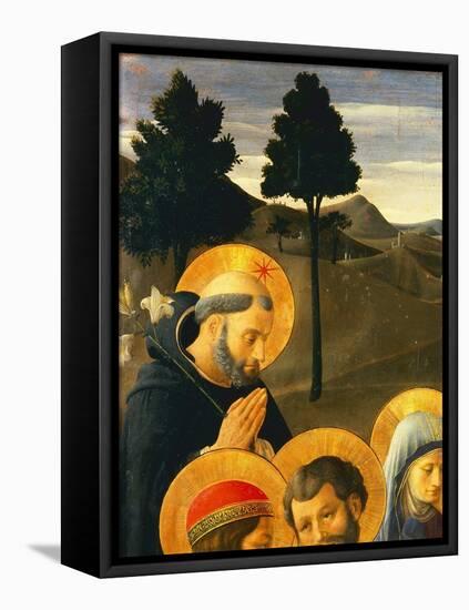 Detail of St. Dominic from the Crucifixion-Fra Angelico-Framed Premier Image Canvas
